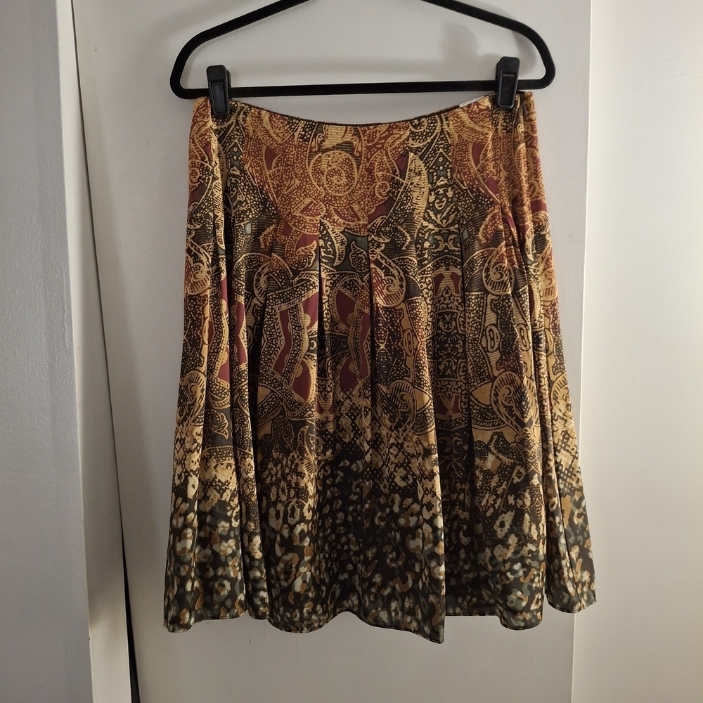Jones New York Women's Multicolor Paisley A-Line Skirt